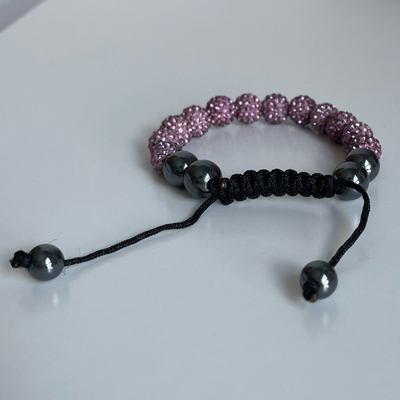 💕3/20$ NWOT Colourful Rhinestone Pavé Beaded Bracelet - Picture 4 of 4